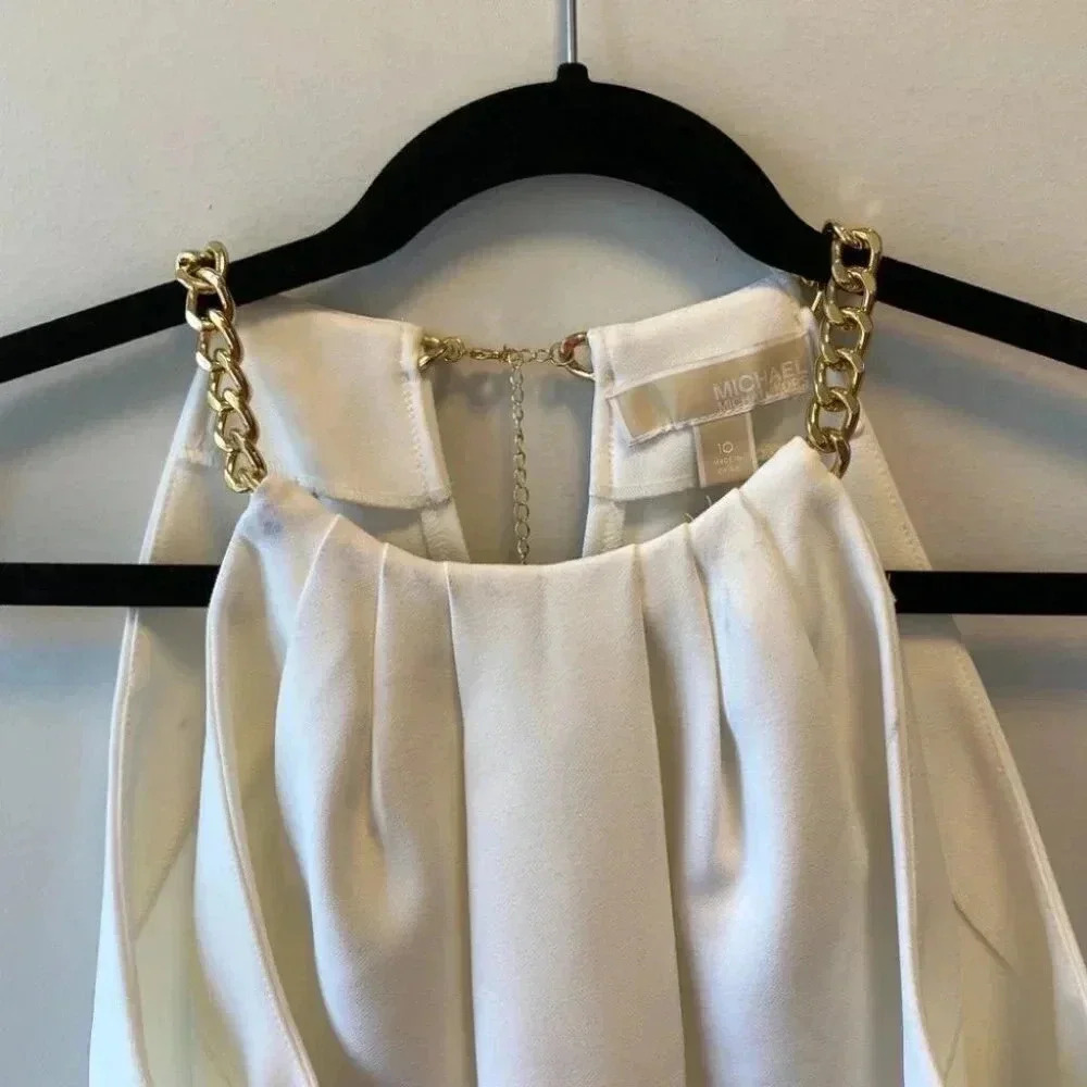 Michael Kors Chain Neck Halter Dress - Picture 4 of 14
